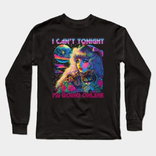 I'm Going Online --- 90s Aesthetic Long Sleeve T-Shirt